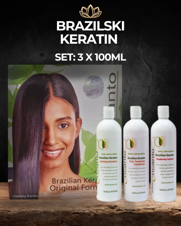 Brazilski Keratin Encanto Komplet 3x 100ml